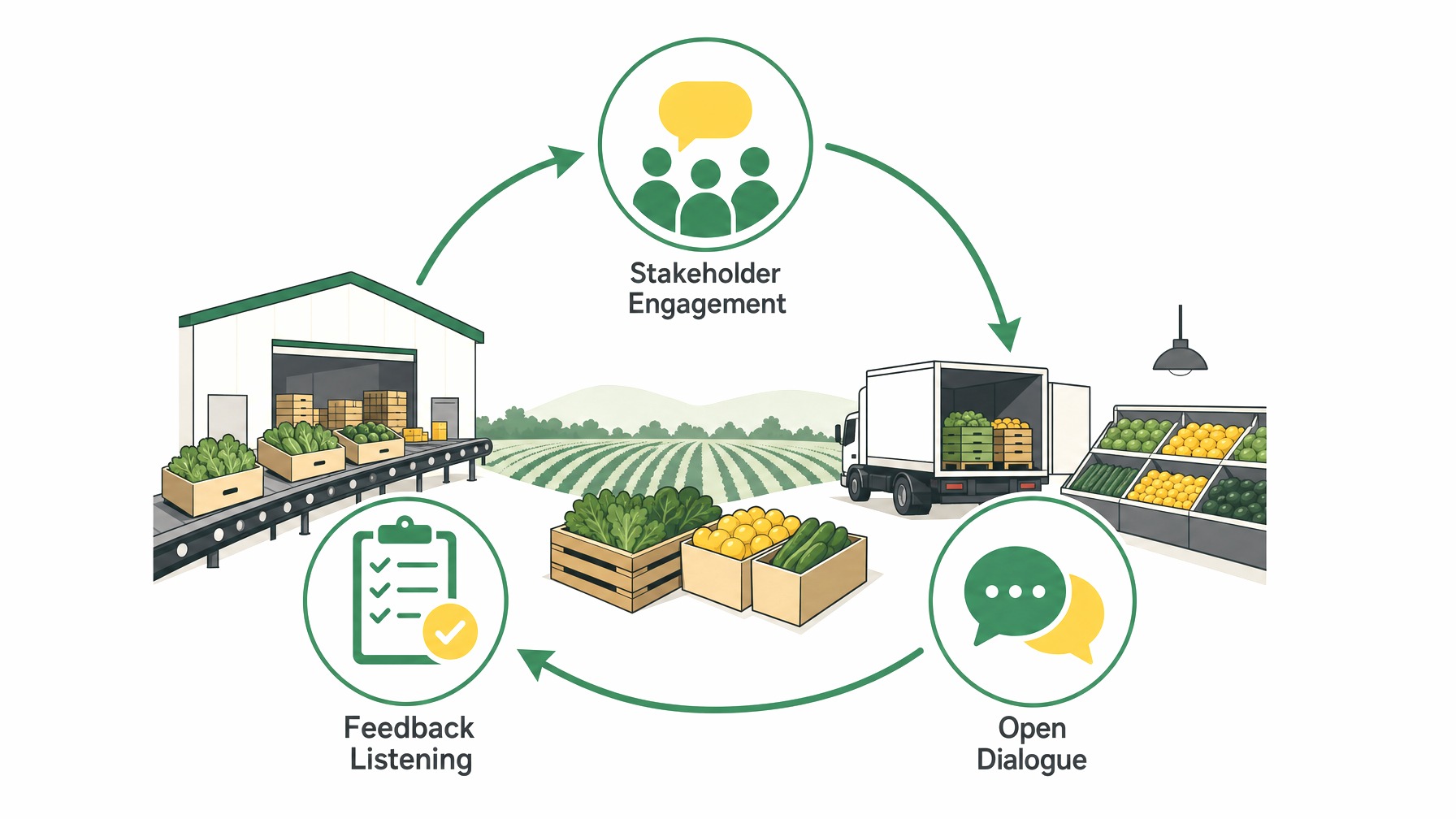 Effective communication strategies in produce industry.